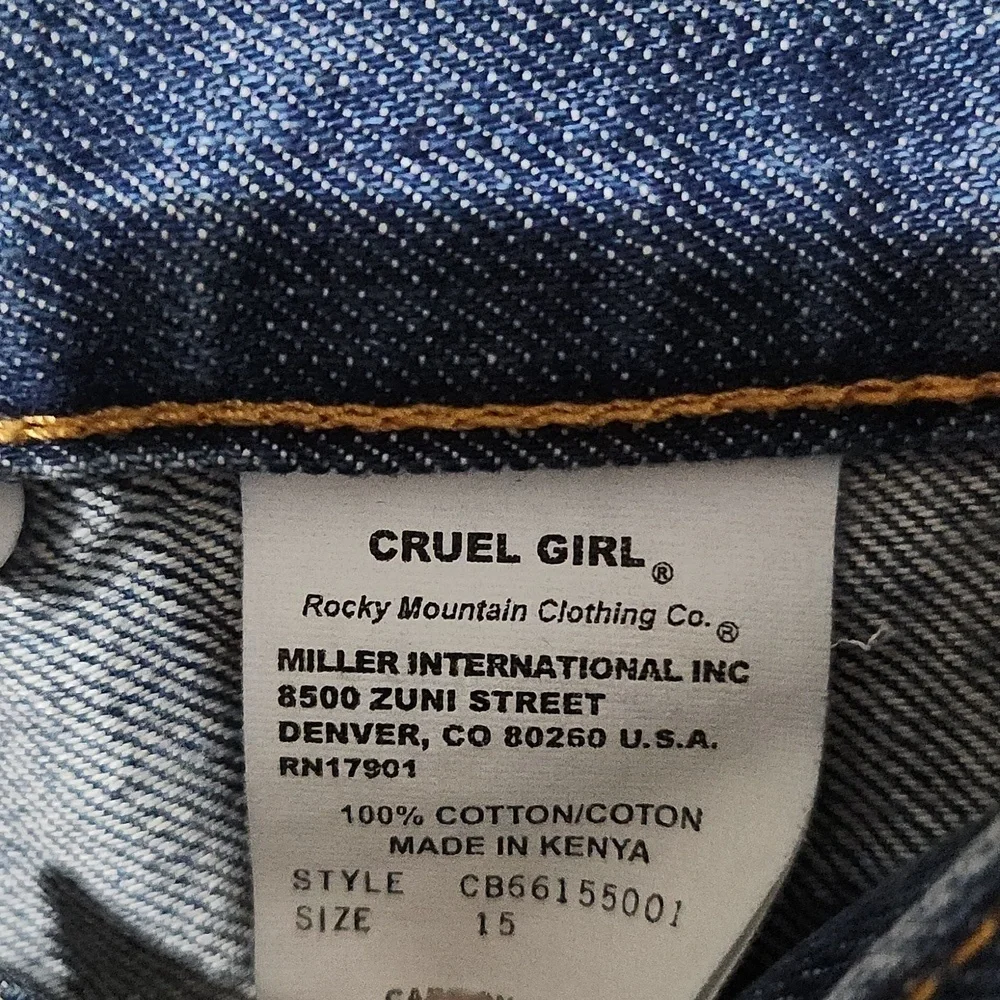 Rocky Mountain Shorts Cruel Girl Womens Shorts size 15 denim western Y2K